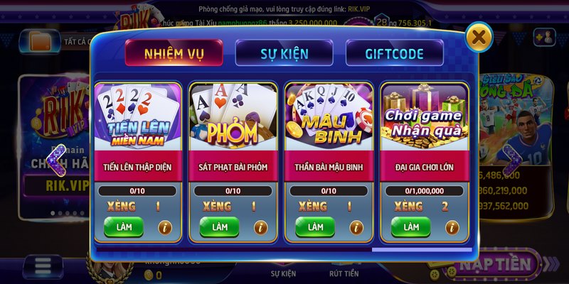 Thể thao Rikvip: Hướng dẫn tham gia cá cược thể thao 2025 5 Thể thao Rikvip sở hữu kho tàng game chơi phong phú